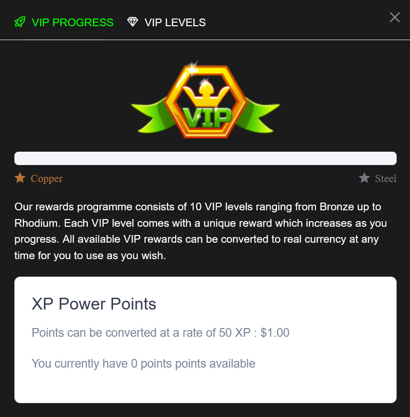 vip progress